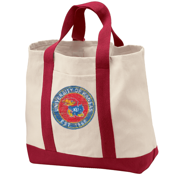 KU Distressed Tote