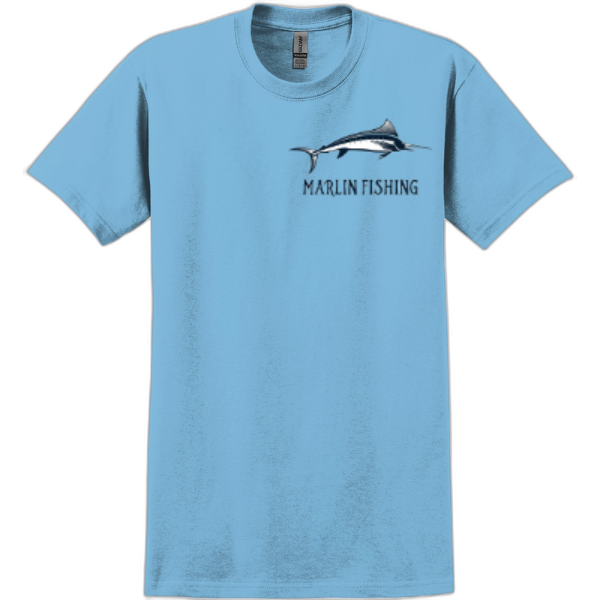 Marlin Fishing Shadow Tee