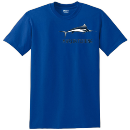 Marlin Fishing Shadow Tee