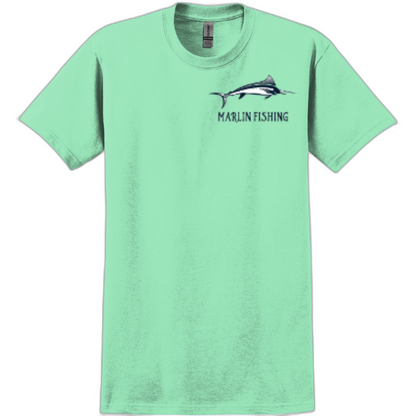 Marlin Fishing Shadow Tee