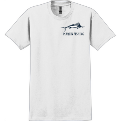 Marlin Fishing Shadow Tee