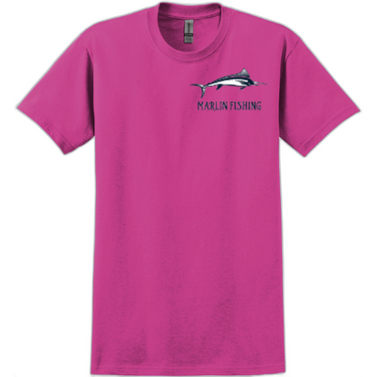 Marlin Fishing Shadow Tee