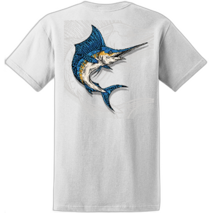 Marlin Fishing Shadow Tee