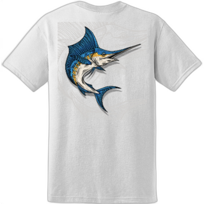 Marlin Fishing Shadow Tee