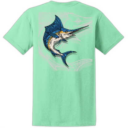Marlin Fishing Shadow Tee